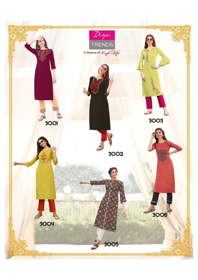 Forever 3 Latest Fancy Designer Ethnic Wear Classy Look Stylish Kurti With Bottom Collection
